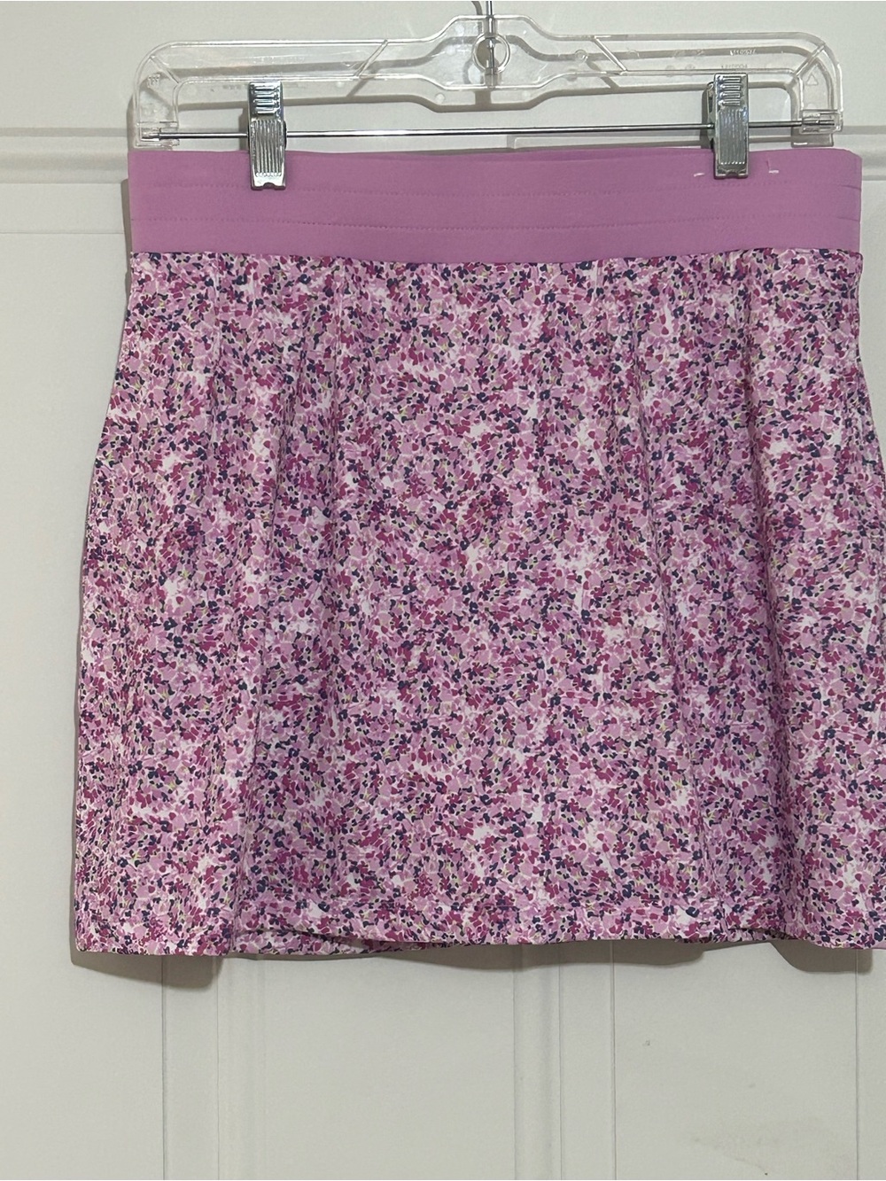 Callaway Pink Floral Elastic-Waist Mini Skirt